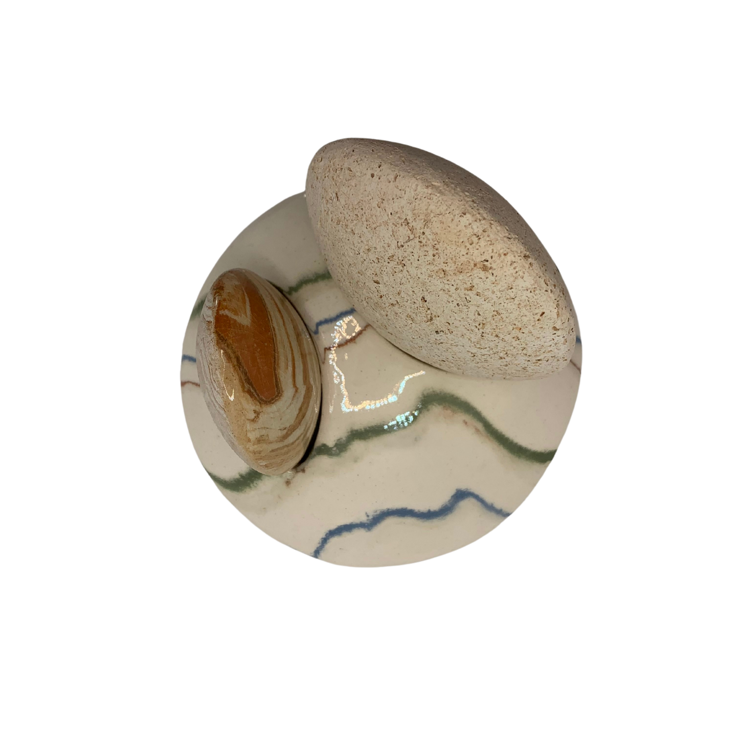 Lot double support pierre corps, pierre visage massage