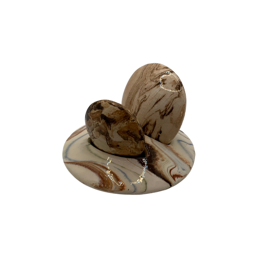 Lot double support Pierre corps massage, pierre visage massage