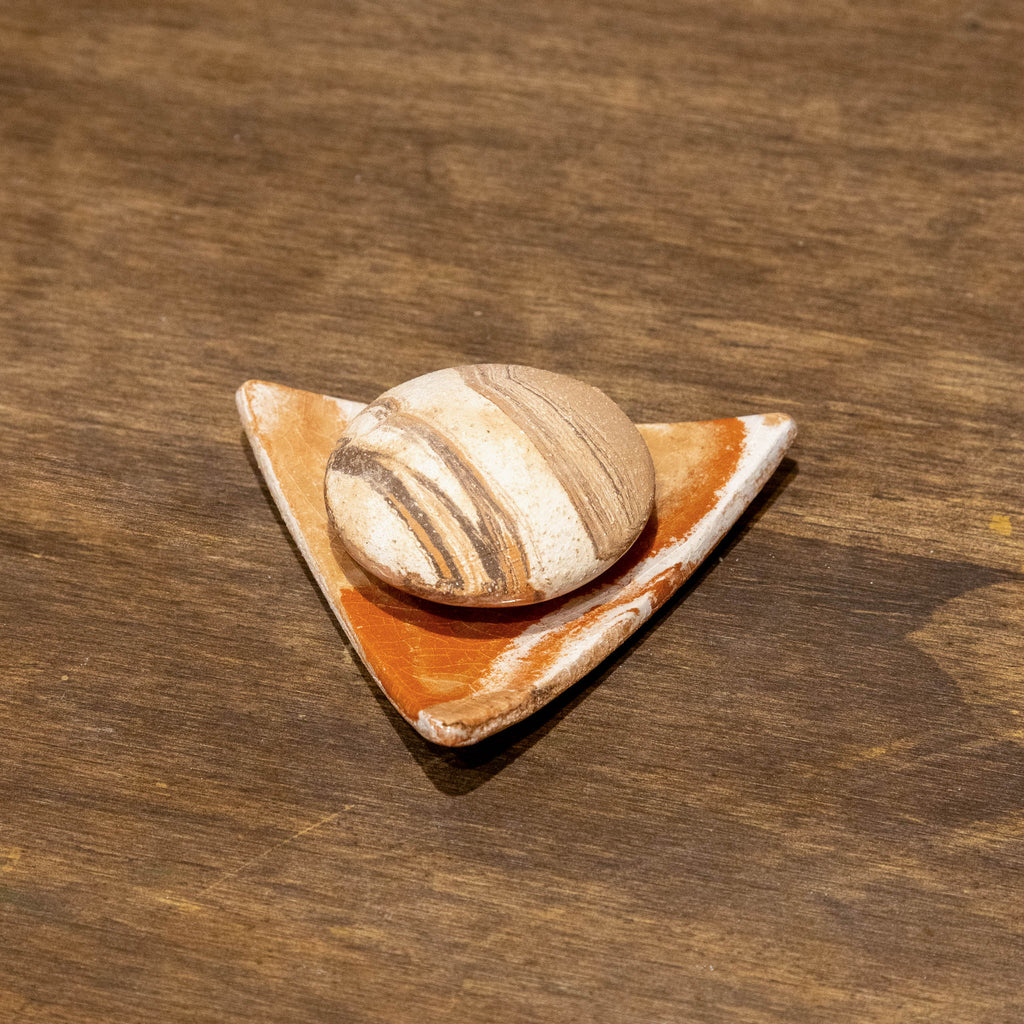 Petite Coupelle Triangulaire Marron