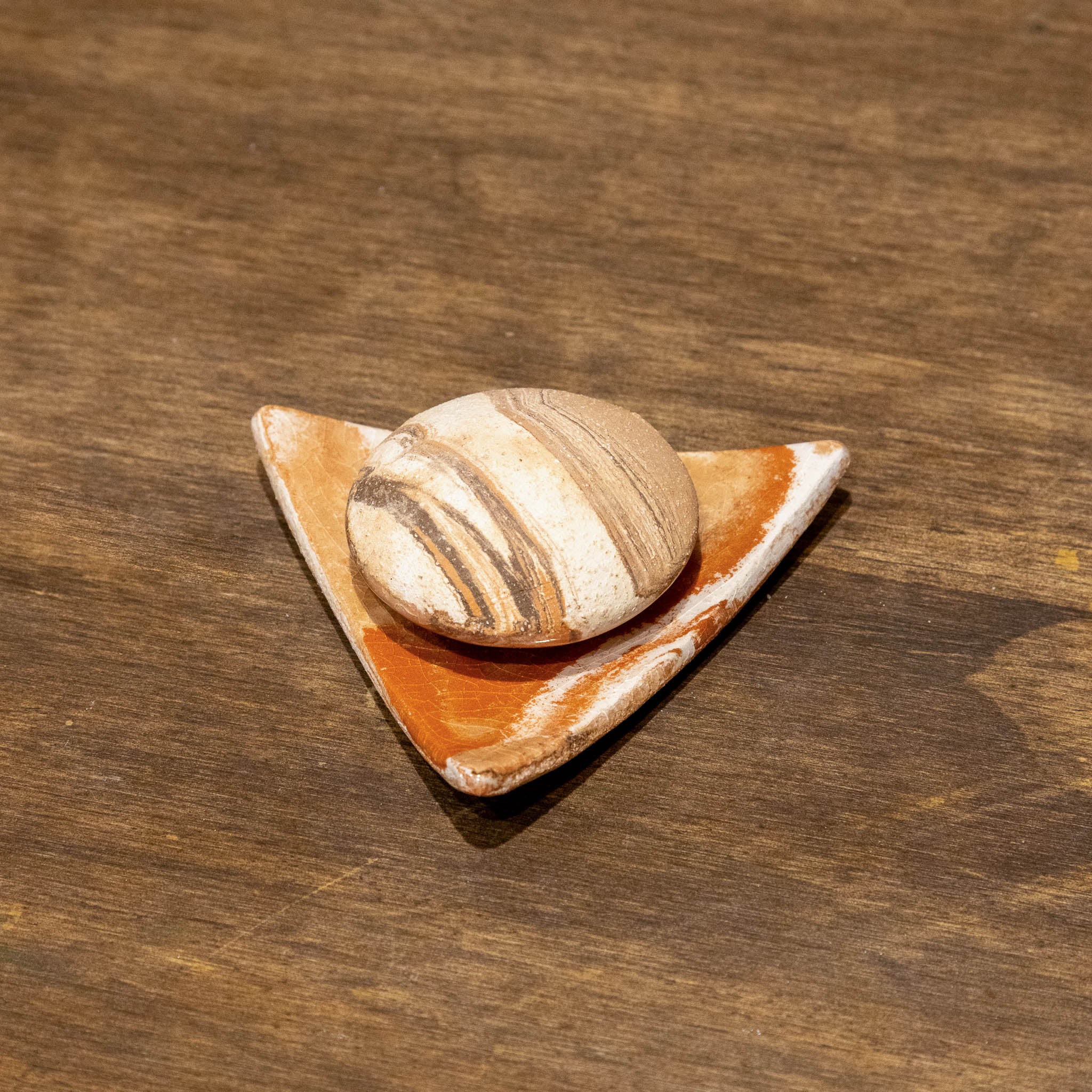 Petite Coupelle Triangulaire Marron